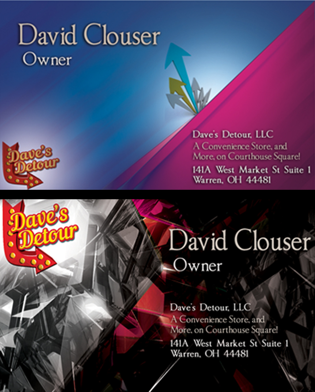 Diseño de Tarjeta de Presentación por gidralph para Dave''''s Detour, LLC | Diseño #4837275