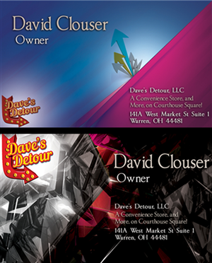 Business Card Design by gidralph for Dave''''s Detour, LLC | Design #4837275
