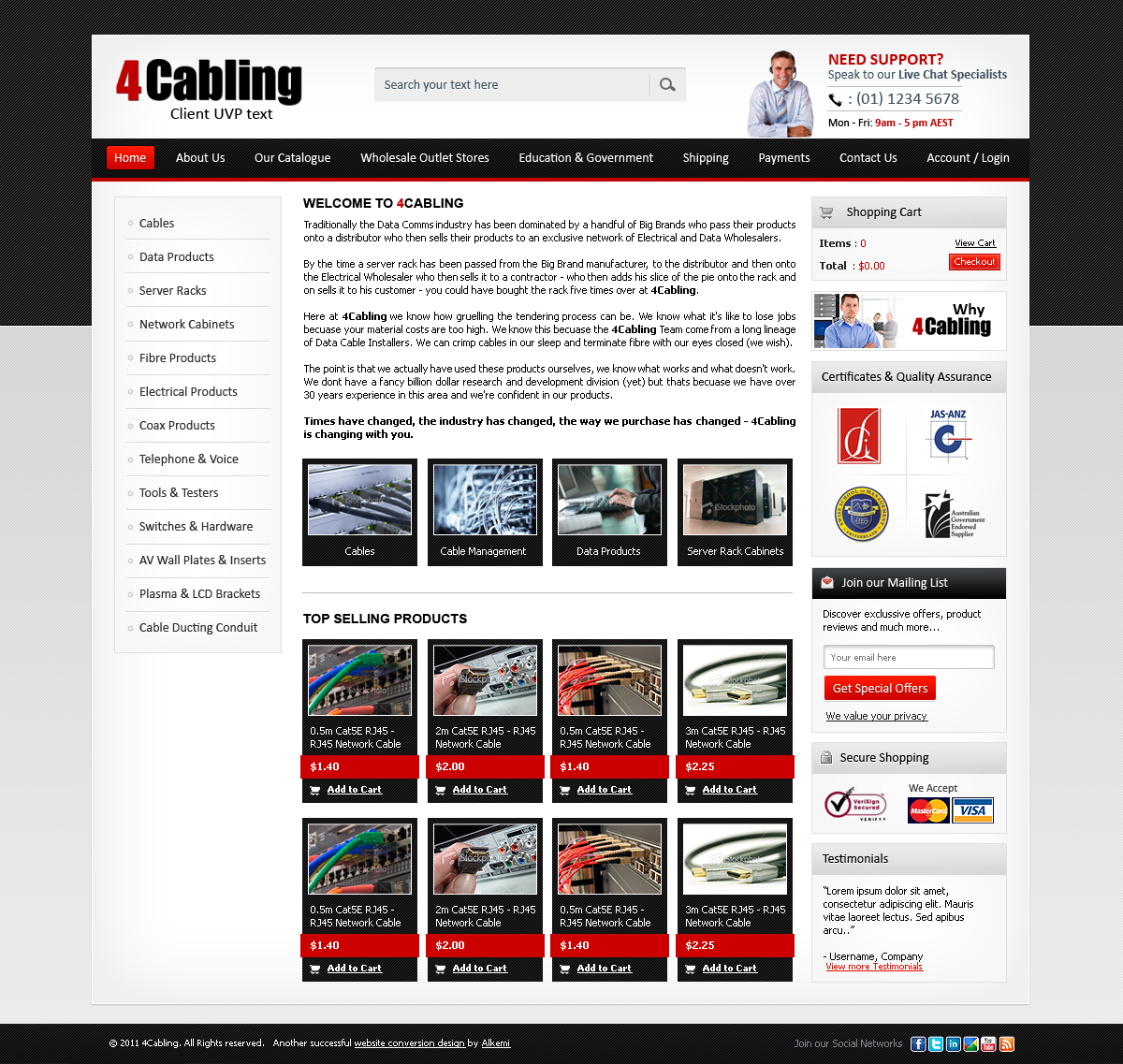 Web Design par James pour Alkemi International Pty Ltd | Design #238956