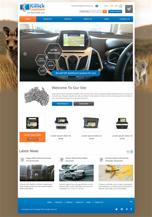 Web Design by pb for Killick Creations | Design: #4855687