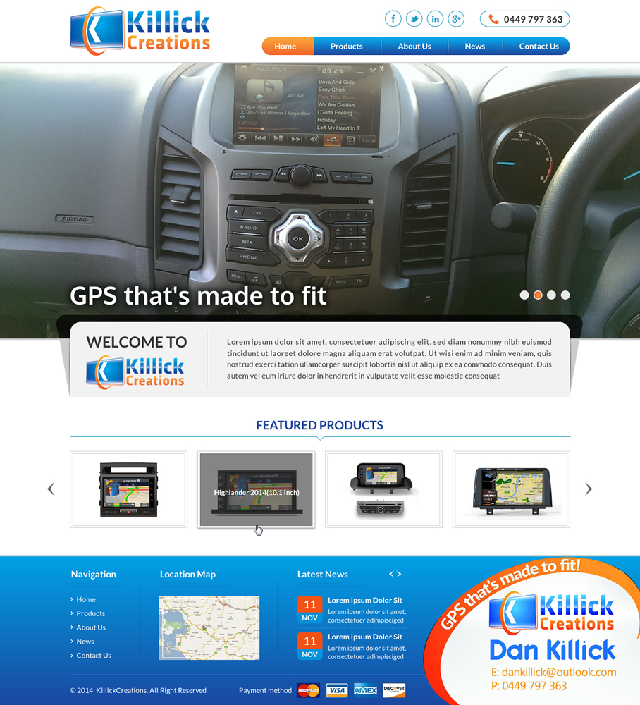 Web Design by Sbss for Killick Creations | Design #4872806