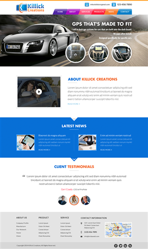 Web Design by Sbss for Killick Creations | Design: #4872809