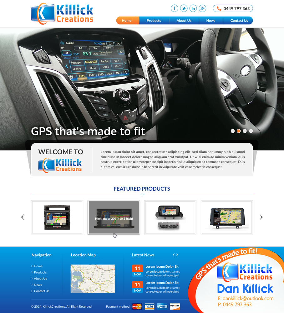 Web Design by Sbss for Killick Creations | Design #4872818