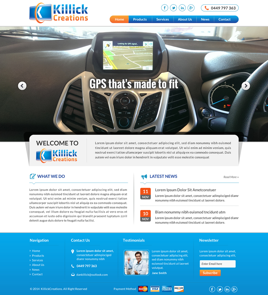 Web Design by Sbss for Killick Creations | Design #4872837