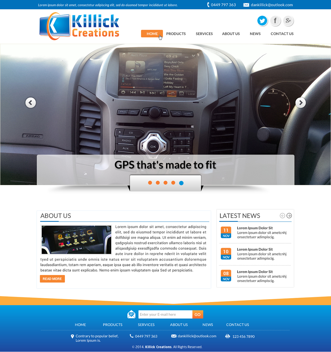 Web Design by Sbss for Killick Creations | Design #4872844