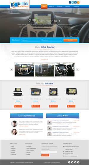 Web Design by Sbss for Killick Creations | Design: #4873965