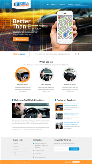 Web Design by iLibart for Killick Creations | Design: #4870678