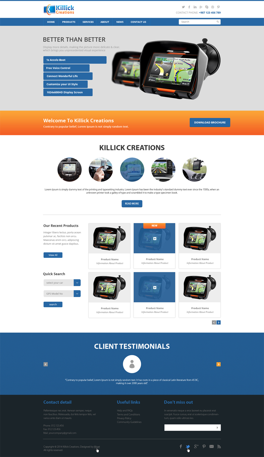Web Design by iLibart for Killick Creations | Design #4871170