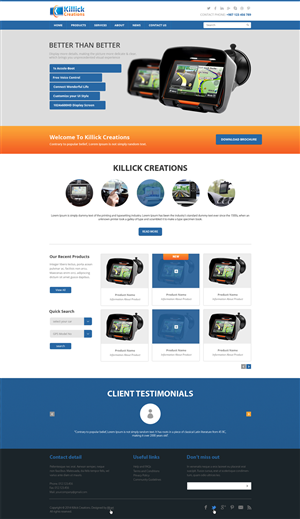 Web Design by iLibart for Killick Creations | Design: #4871170