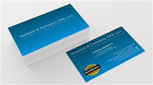 Business Card Design by INDIAN_Ashok for Hueston & Company CPA, LLC | Design: #4805413