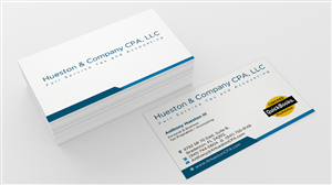Business Card Design by INDIAN_Ashok for Hueston & Company CPA, LLC | Design: #4805416