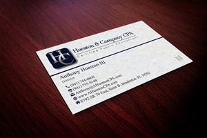 Business Card Design by Hardcore Design for Hueston & Company CPA, LLC | Design: #4828880