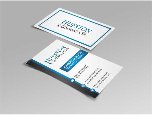 Business Card Design by AwsomeD for Hueston & Company CPA, LLC | Design #4845963