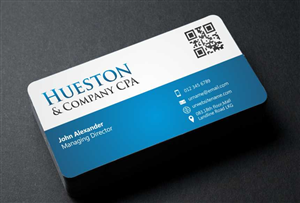 Business Card Design by AwsomeD for Hueston & Company CPA, LLC | Design: #4845965
