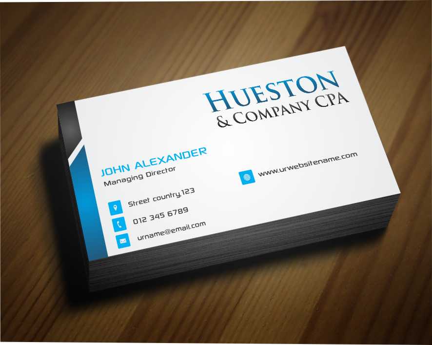 Business Card Design by AwsomeD for Hueston & Company CPA, LLC | Design #4845971