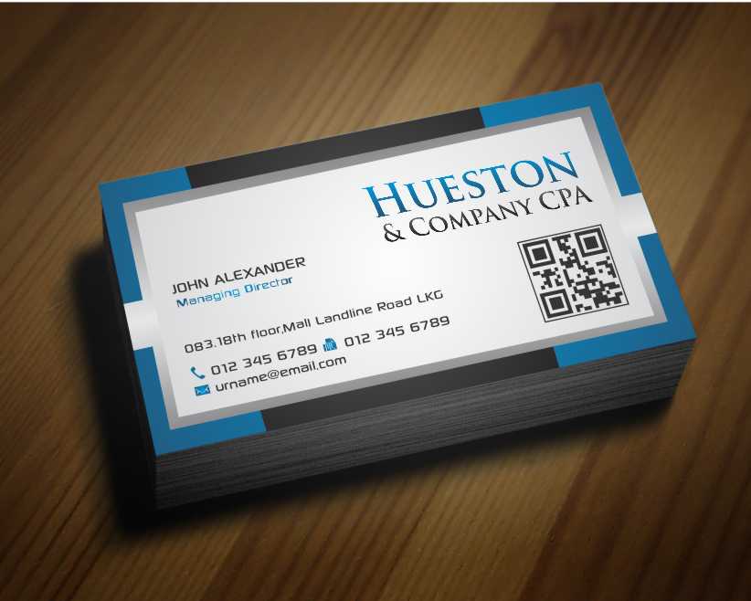 Business Card Design by AwsomeD for Hueston & Company CPA, LLC | Design #4845972
