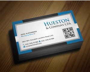 Business Card Design by AwsomeD for Hueston & Company CPA, LLC | Design: #4845972