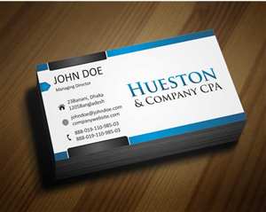 Business Card Design by AwsomeD for Hueston & Company CPA, LLC | Design: #4845974