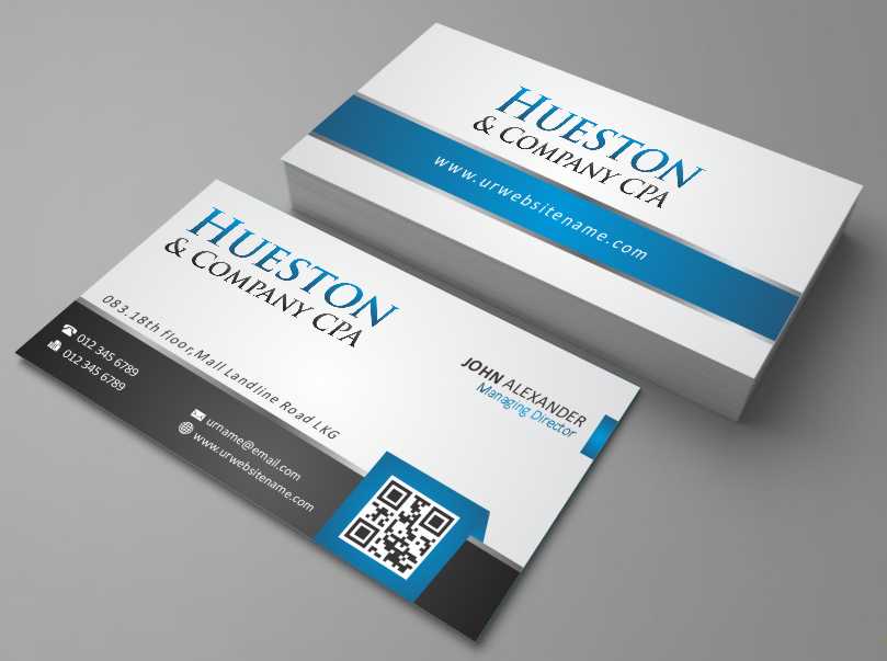 Business Card Design by AwsomeD for Hueston & Company CPA, LLC | Design #4845975