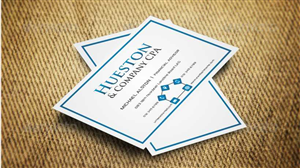 Business Card Design by AwsomeD for Hueston & Company CPA, LLC | Design: #4845979