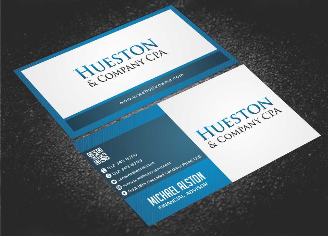 Business Card Design by AwsomeD for Hueston & Company CPA, LLC | Design #4845983