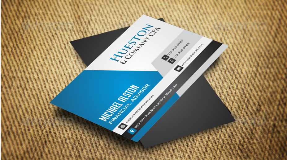 Business Card Design by AwsomeD for Hueston & Company CPA, LLC | Design #4845987