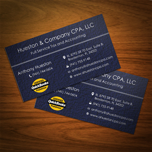 Business Card Design by Abikasirajan for Hueston & Company CPA, LLC | Design: #4811051