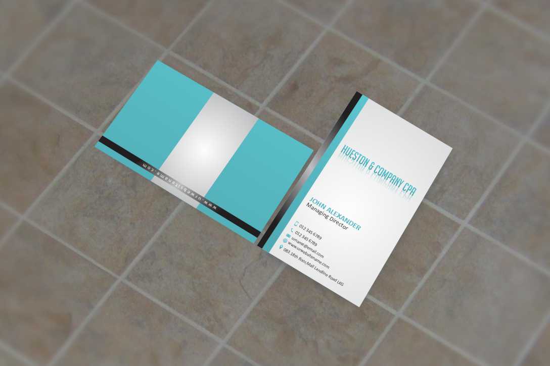 Business Card Design by szabist for Hueston & Company CPA, LLC | Design #4851855