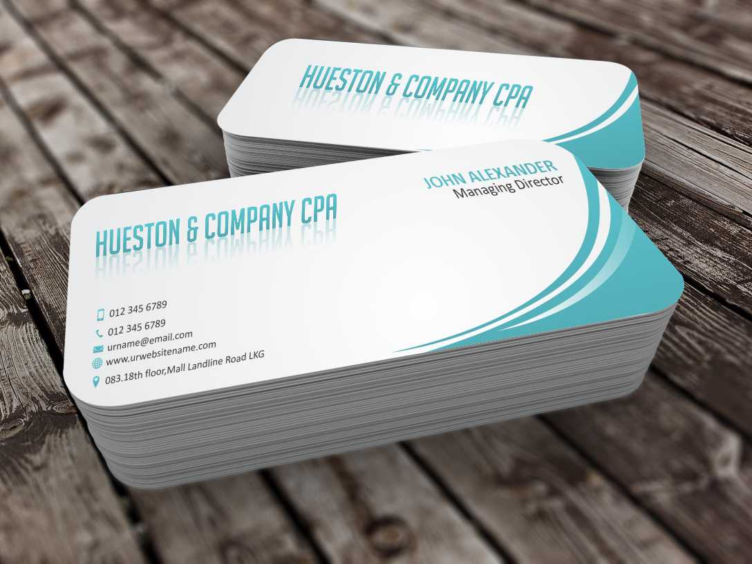Business Card Design by szabist for Hueston & Company CPA, LLC | Design #4851856