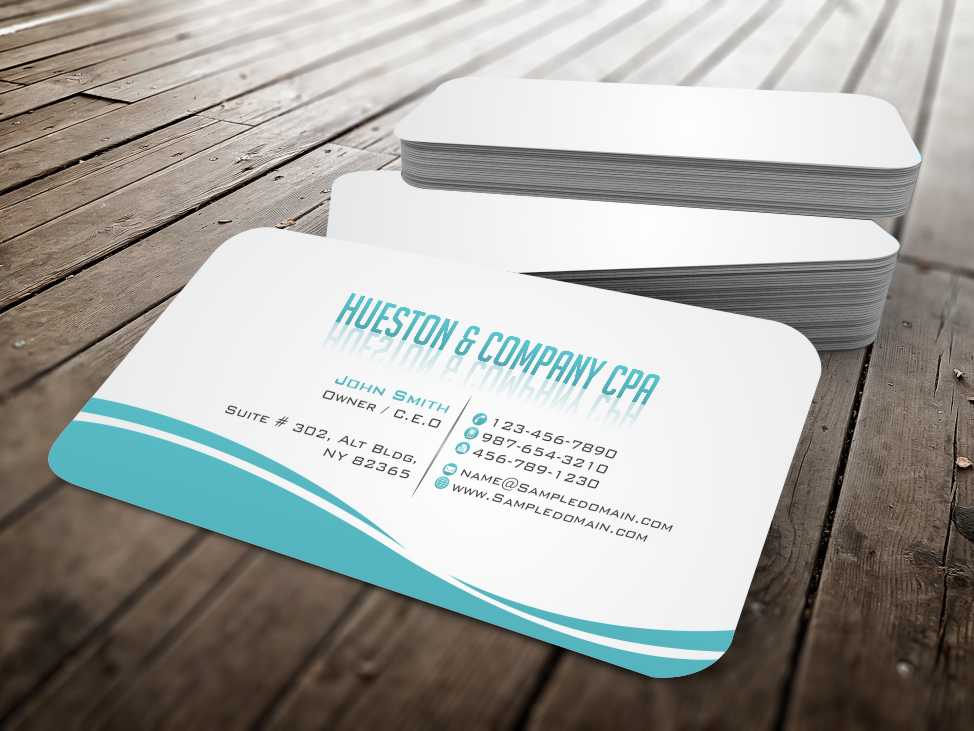 Business Card Design by szabist for Hueston & Company CPA, LLC | Design #4851860