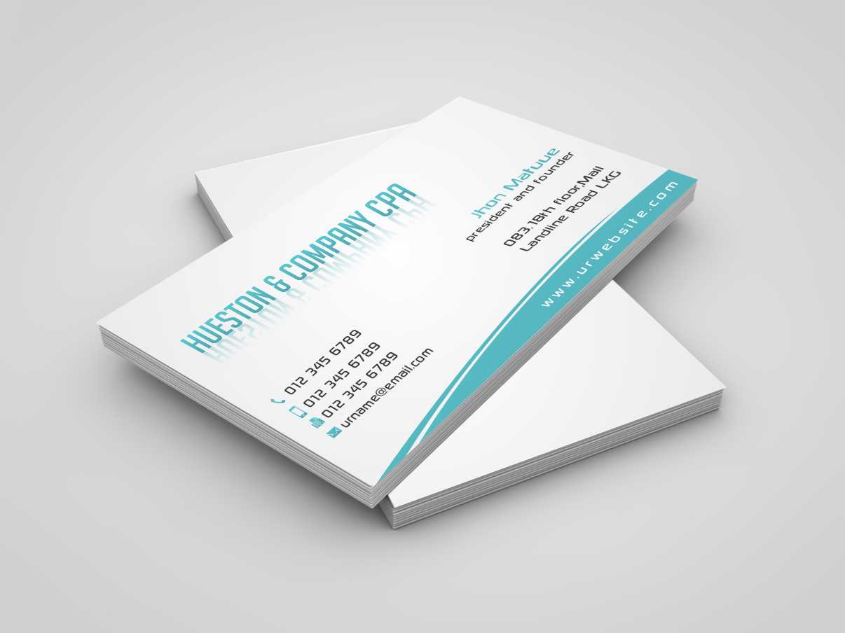 Business Card Design by szabist for Hueston & Company CPA, LLC | Design #4851866