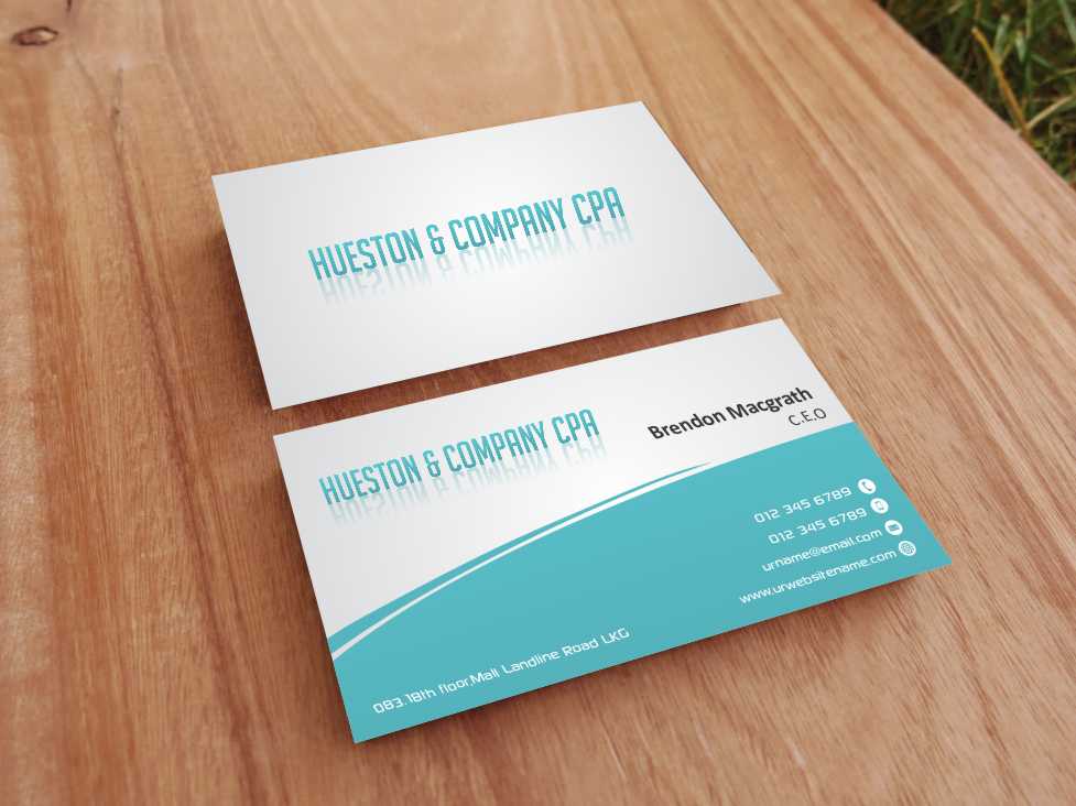 Business Card Design by szabist for Hueston & Company CPA, LLC | Design #4851872