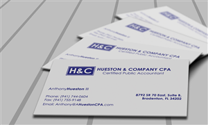 Business Card Design by Stylez Designz for Hueston & Company CPA, LLC | Design: #4862214