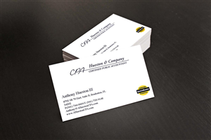 Business Card Design by S.D. Design for Hueston & Company CPA, LLC | Design #4805332