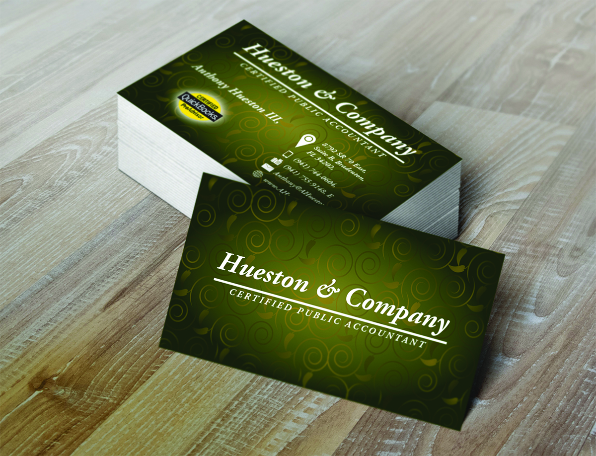 Business Card Design by Sandaru for Hueston & Company CPA, LLC | Design #4805234