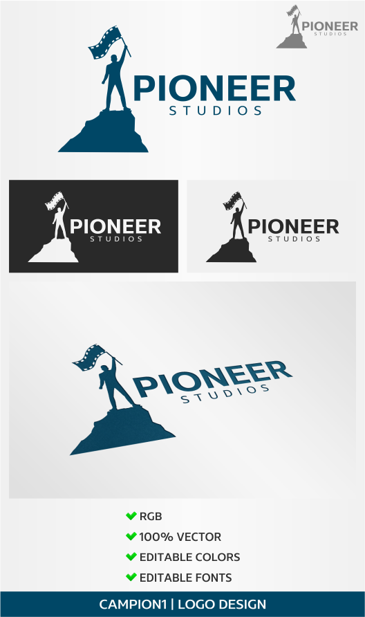 Logo Design by artsterdam for Pioneer Studios | Design #4819484