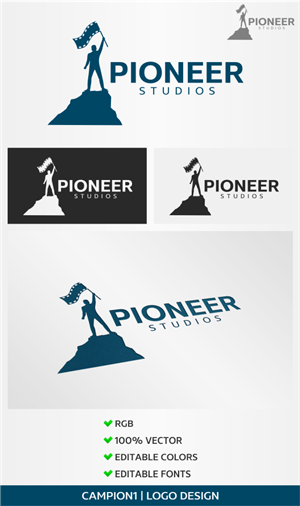 Diseño de Logo por artsterdam para Pioneer Studios | Diseño: #4819484