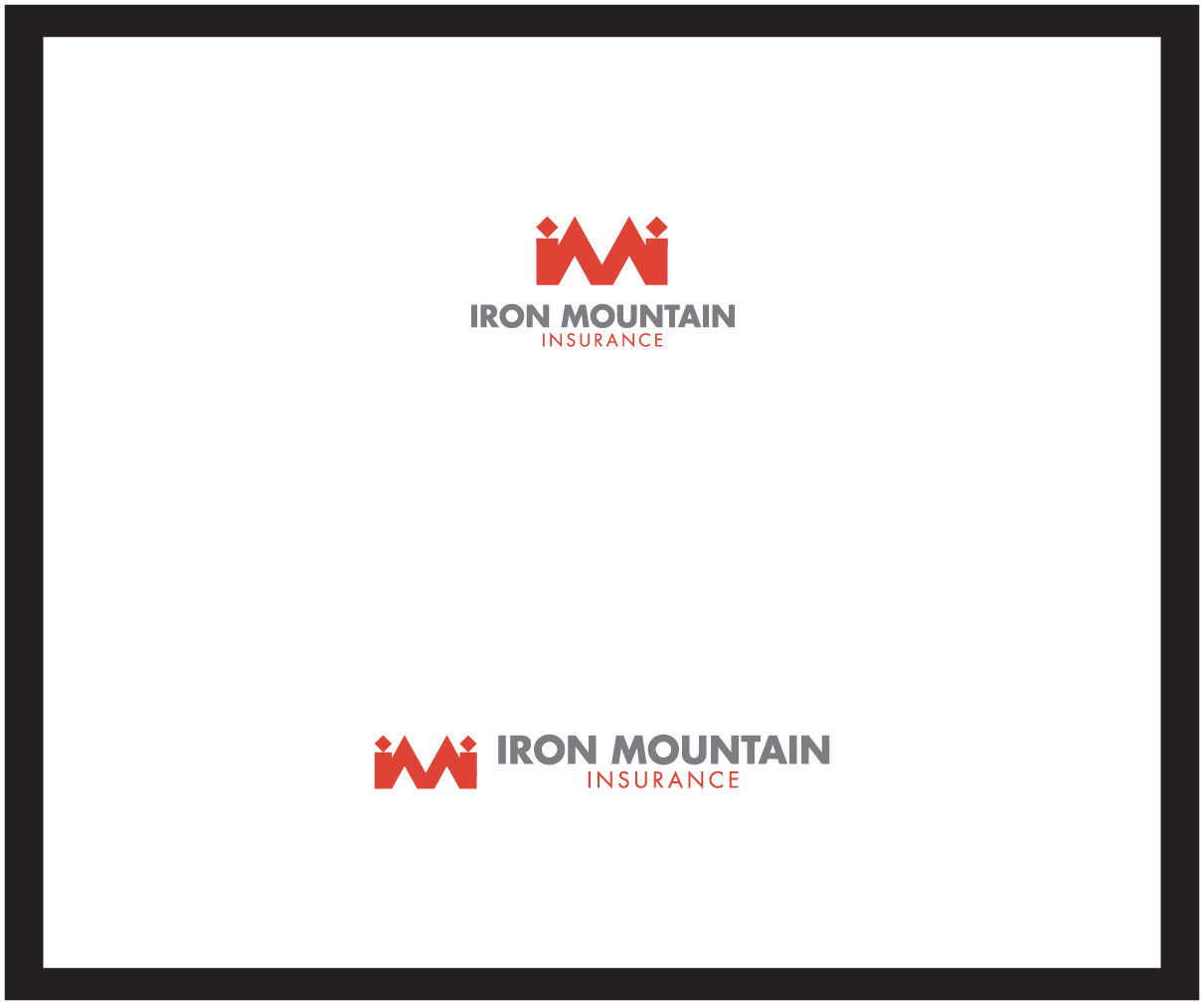 Logo Design by bijuak for Iron Mountain Insurance & Iron Mountain Investments | Design #5387828