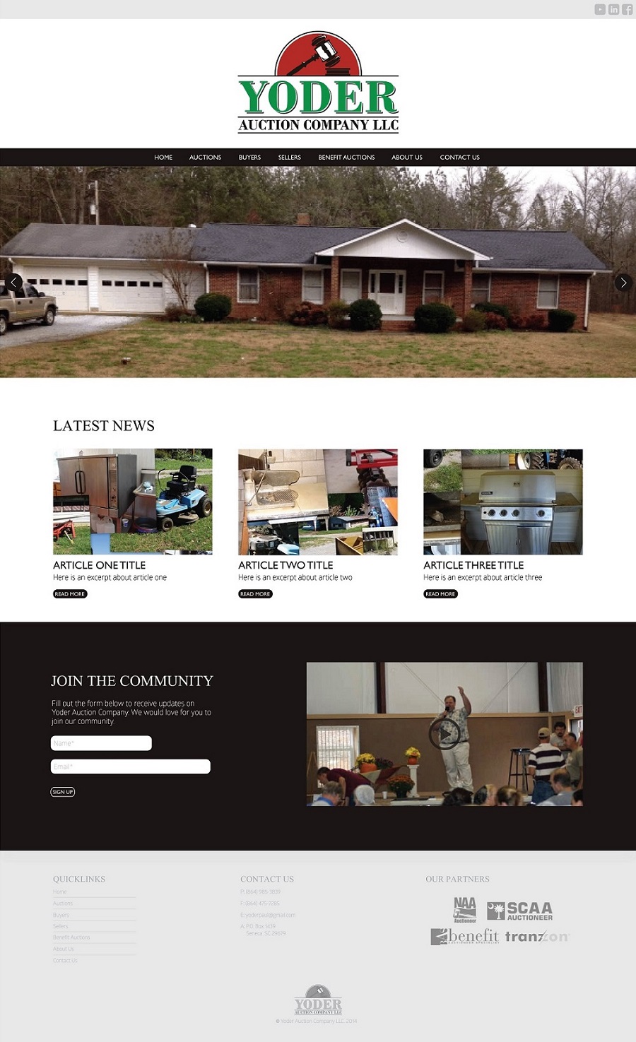 WordPress-Design von MNDESIGN CO. für AuctionServices.com, Inc. | Design #4825692