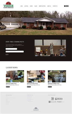 WordPress-Design von MNDESIGN CO. für AuctionServices.com, Inc. | Design: #4825701