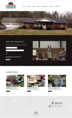 WordPress-Design von MNDESIGN CO. für AuctionServices.com, Inc. | Design: #4825706