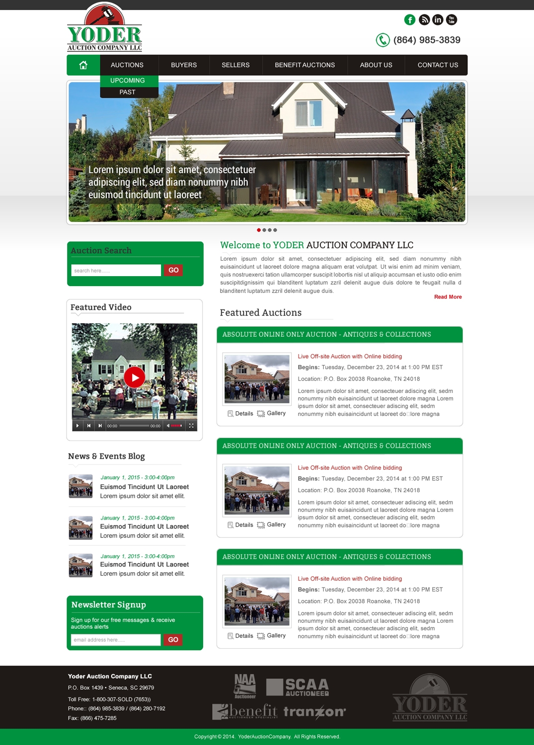 WordPress-Design von HarmiDesigning für AuctionServices.com, Inc. | Design #4829408