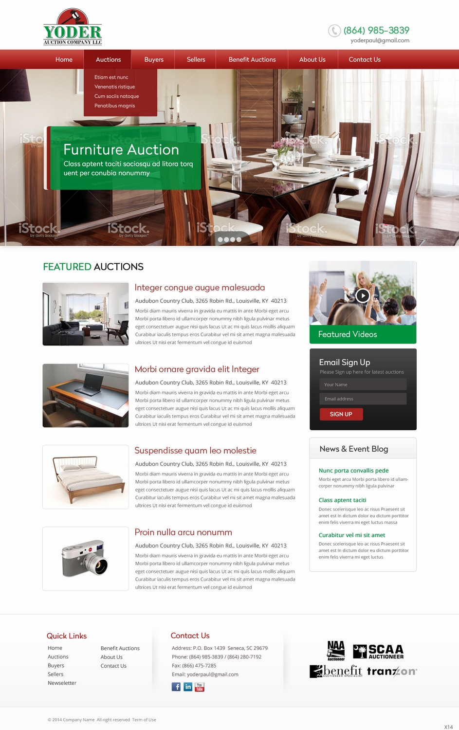 Wordpress Design by pb for AuctionServices.com, Inc. | Design #4878870