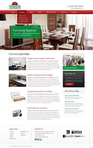Design Wordpress par pb pour AuctionServices.com, Inc. | Design : #4878870