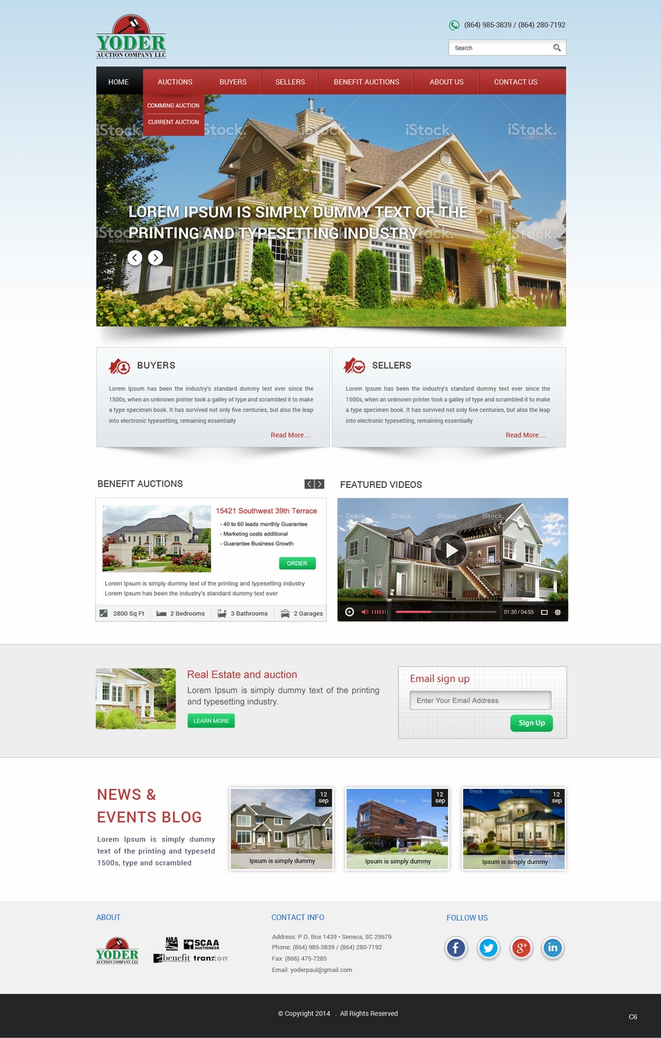 Wordpress Design by pb for AuctionServices.com, Inc. | Design #4885960