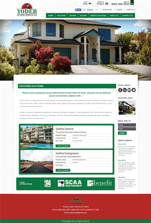 Diseño Wordpress por Vblue para AuctionServices.com, Inc. | Diseño #4832620
