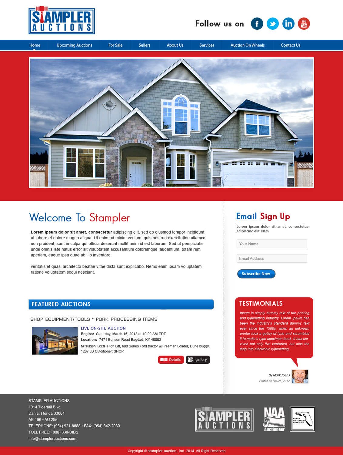 Diseño Wordpress por webxvision para AuctionServices.com, Inc. | Diseño #4817984