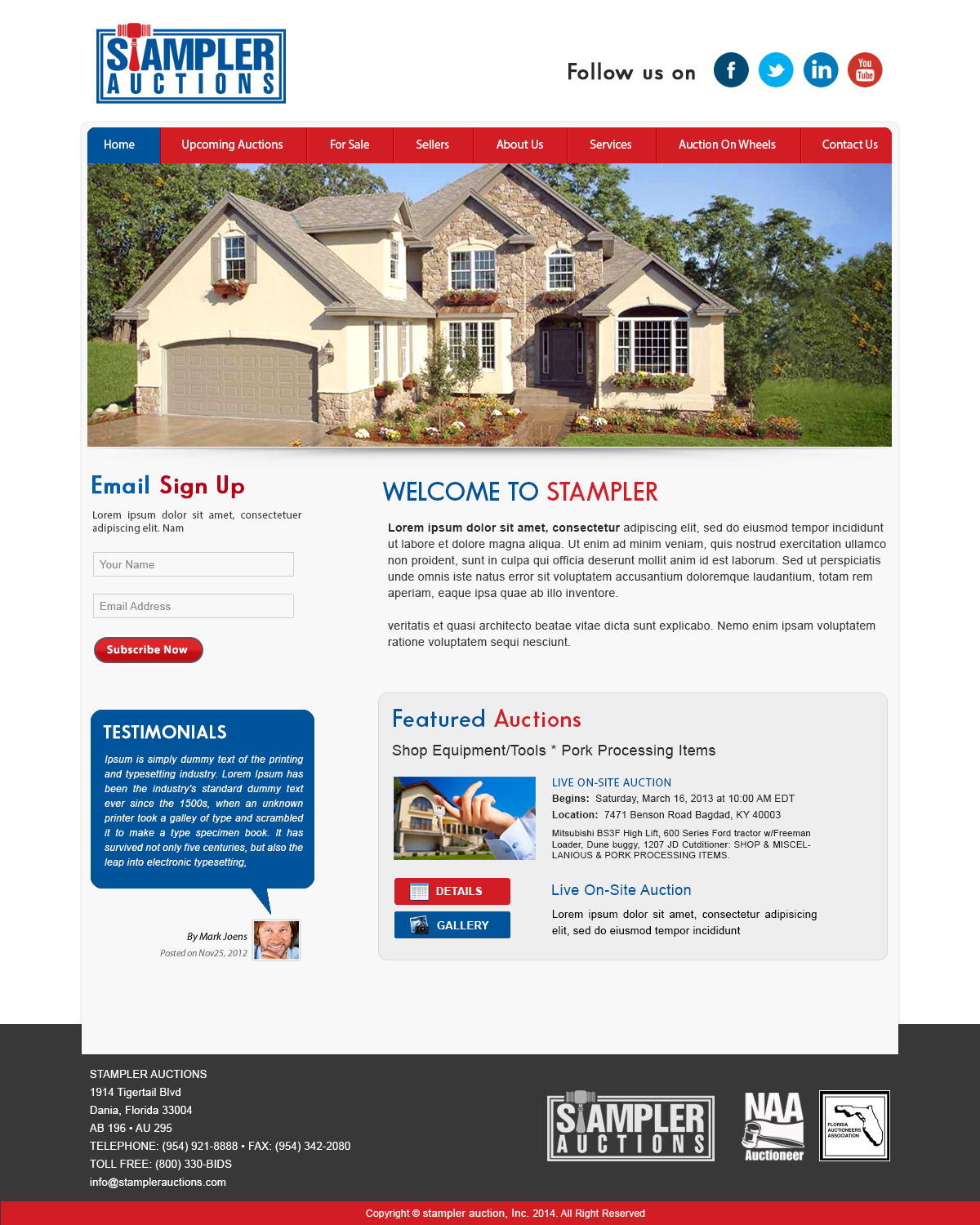 Wordpress Design by webxvision for AuctionServices.com, Inc. | Design: #4819656