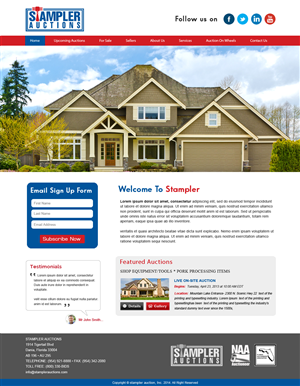 Wordpress Design by webxvision for AuctionServices.com, Inc. | Design: #4819664