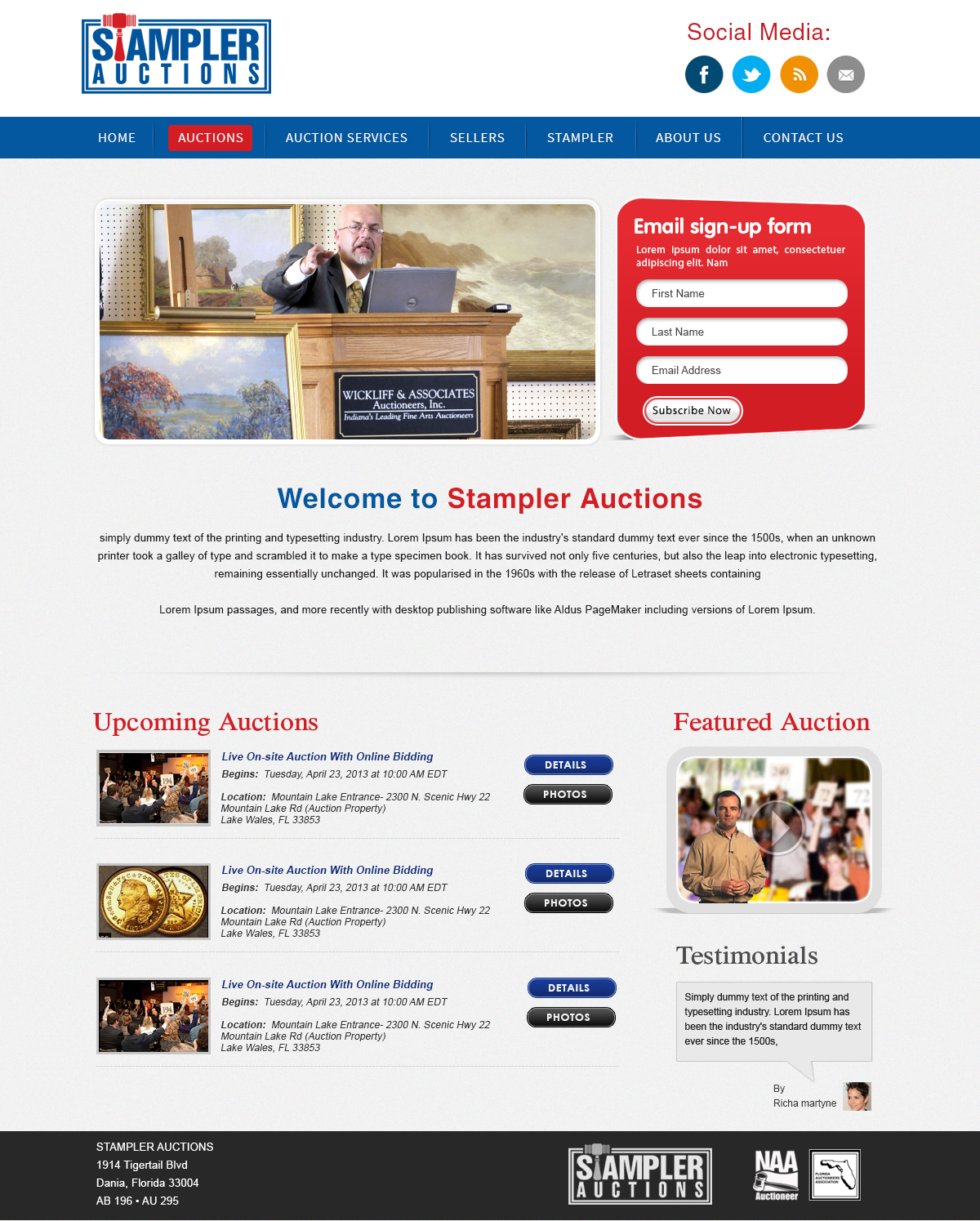 WordPress-Design von webxvision für AuctionServices.com, Inc. | Design #4820066